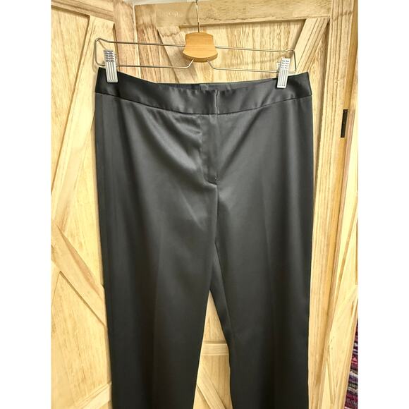 ISABELLA DEMARCO Tahari Levine satin silky straight leg formal slacks pants - Picture 2 of 6